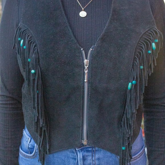 Vintage Katch Me West Genuine Leather Vest - Picture 5 of 7